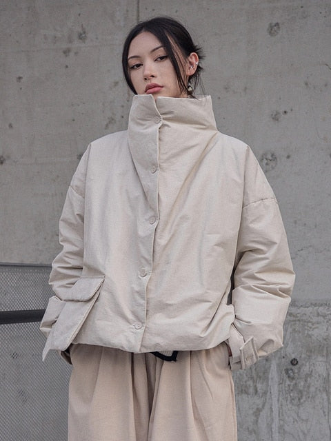 Marigold Shadows - Eatan Puff Jacket - Sand - S,M ONLY - 1 COLOR -