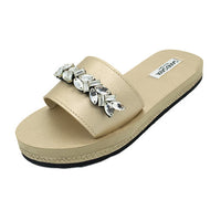 Thumbnail for SAND BY SAYA N.Y. - Greenwich - Crystal Rhine Stone Embellished Waterproof Espadrille Flat - 3 COLORS -