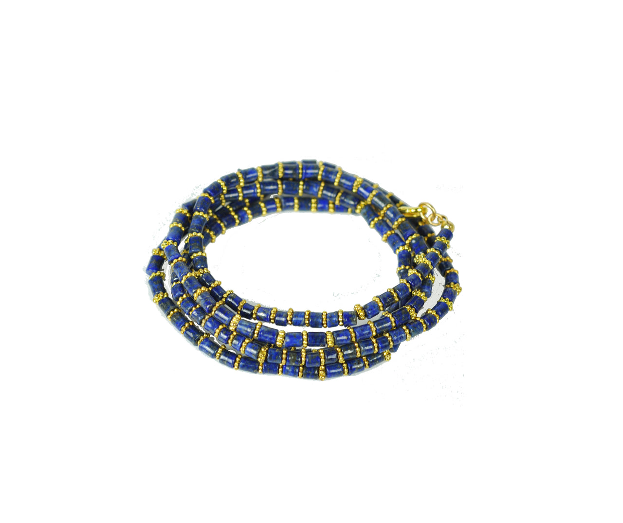 Gena Myint - Lapis Lazuli Wrap Bracelet -