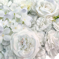 Thumbnail for Artificial Flower Wall Backdrop Panel 40cm X 60cm Mixed Whites -