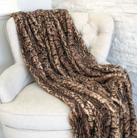 Thumbnail for Jungle Cat Faux Fur Luxury Throw - 14 SIZES -