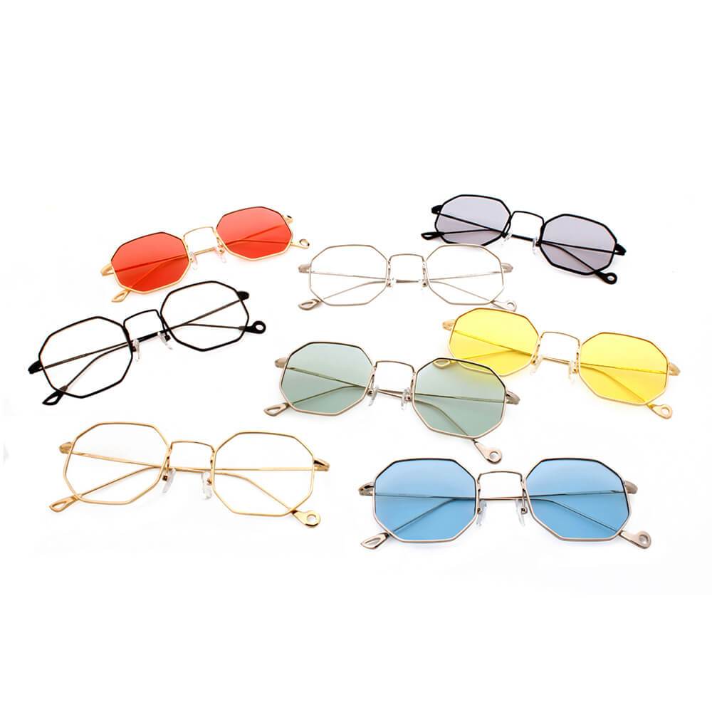 Calgary | S2019 - Unisex Vintage Round Polygonal Sunglasses - 8 COLORS -