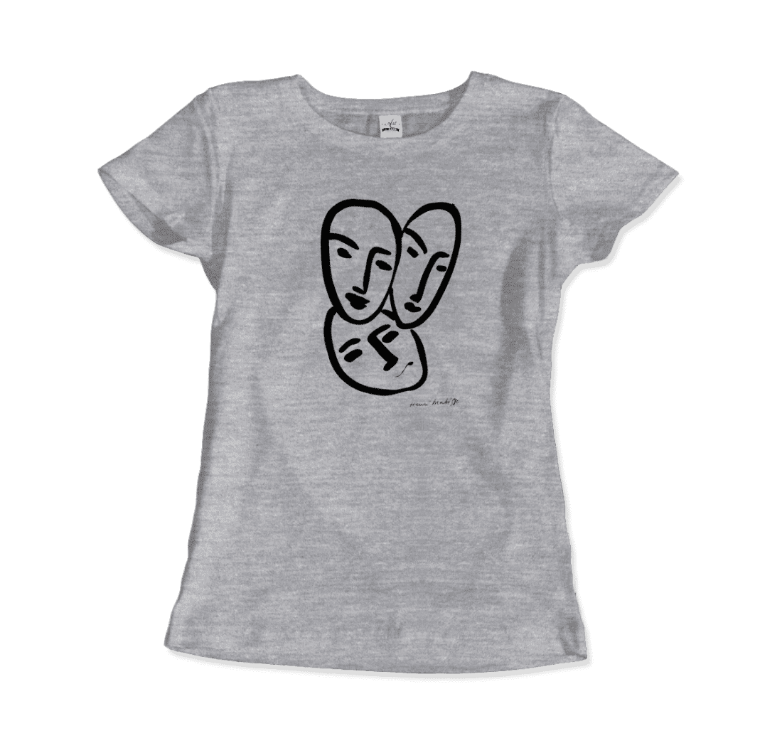 Henri Matisse Apollinaire Three Heads to Friendship 1952 Art T-Shirt - 6 COLORS -