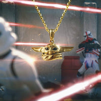 Thumbnail for Mister - Star Wars™ Grogu Necklace - 7 LENGTHS / 3 FINISHES -