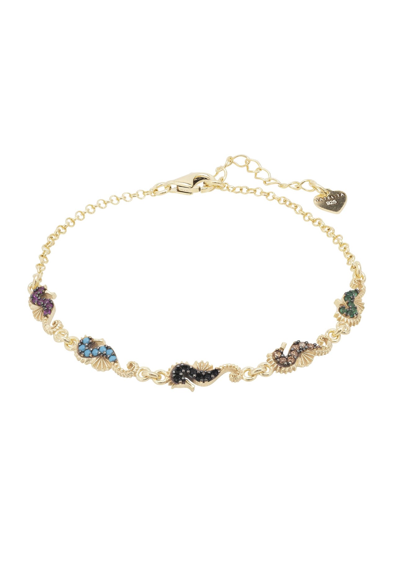 LATELITA - Seahorses Bracelet Gold -