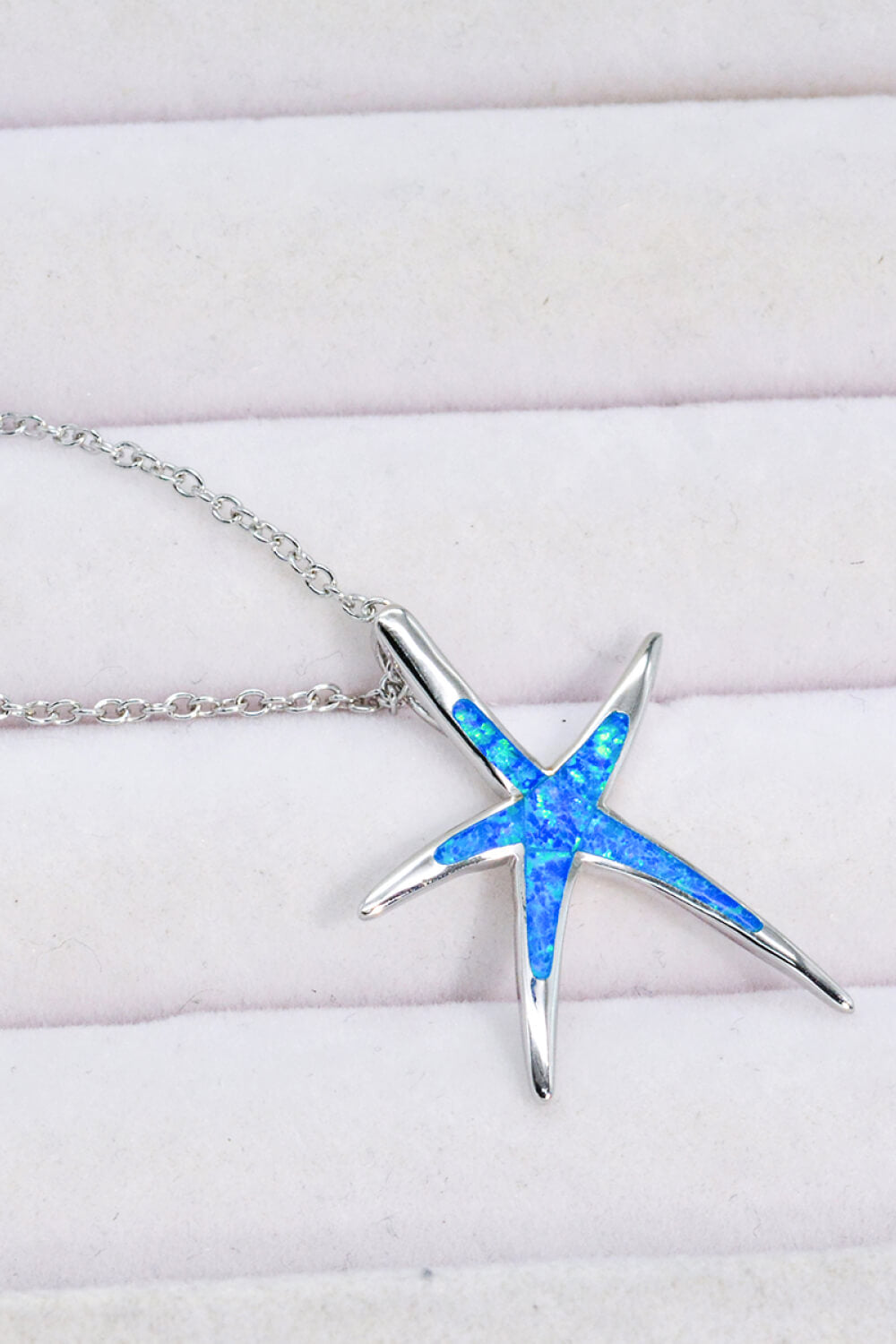 Opal Starfish Pendant Necklace - T - 1 COLOR -