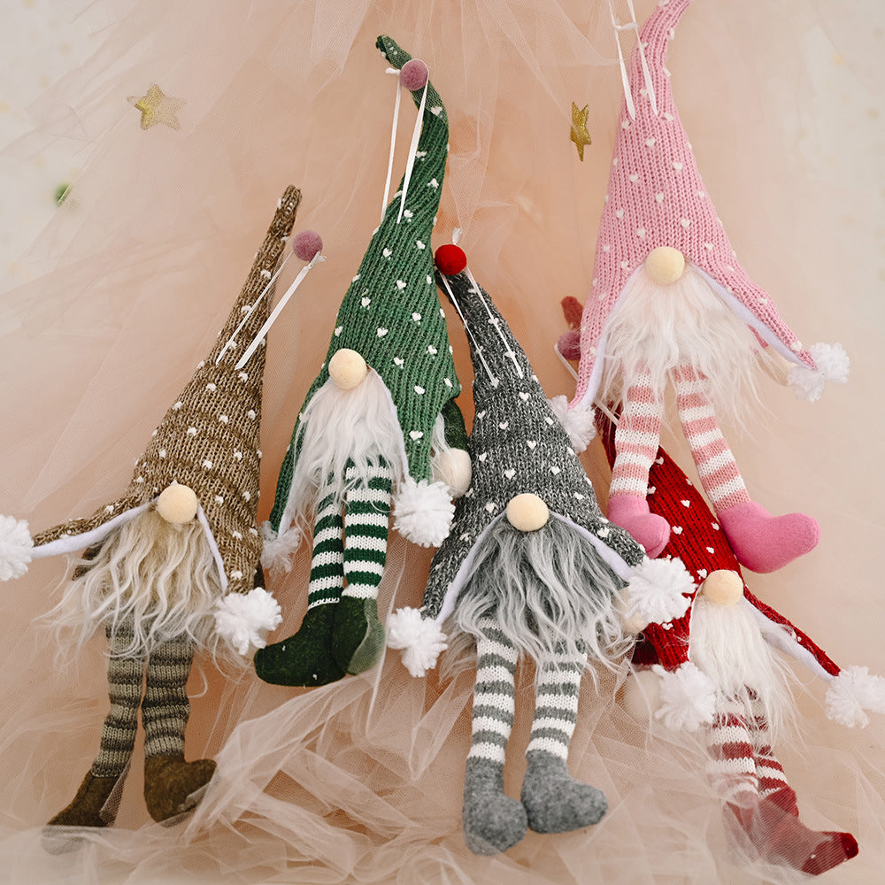 Light-Up Long Leg Christmas Gnomes - 15.7" - Batteries included - [5-10 DAY DELIVERY] - T - 5 COLORS -