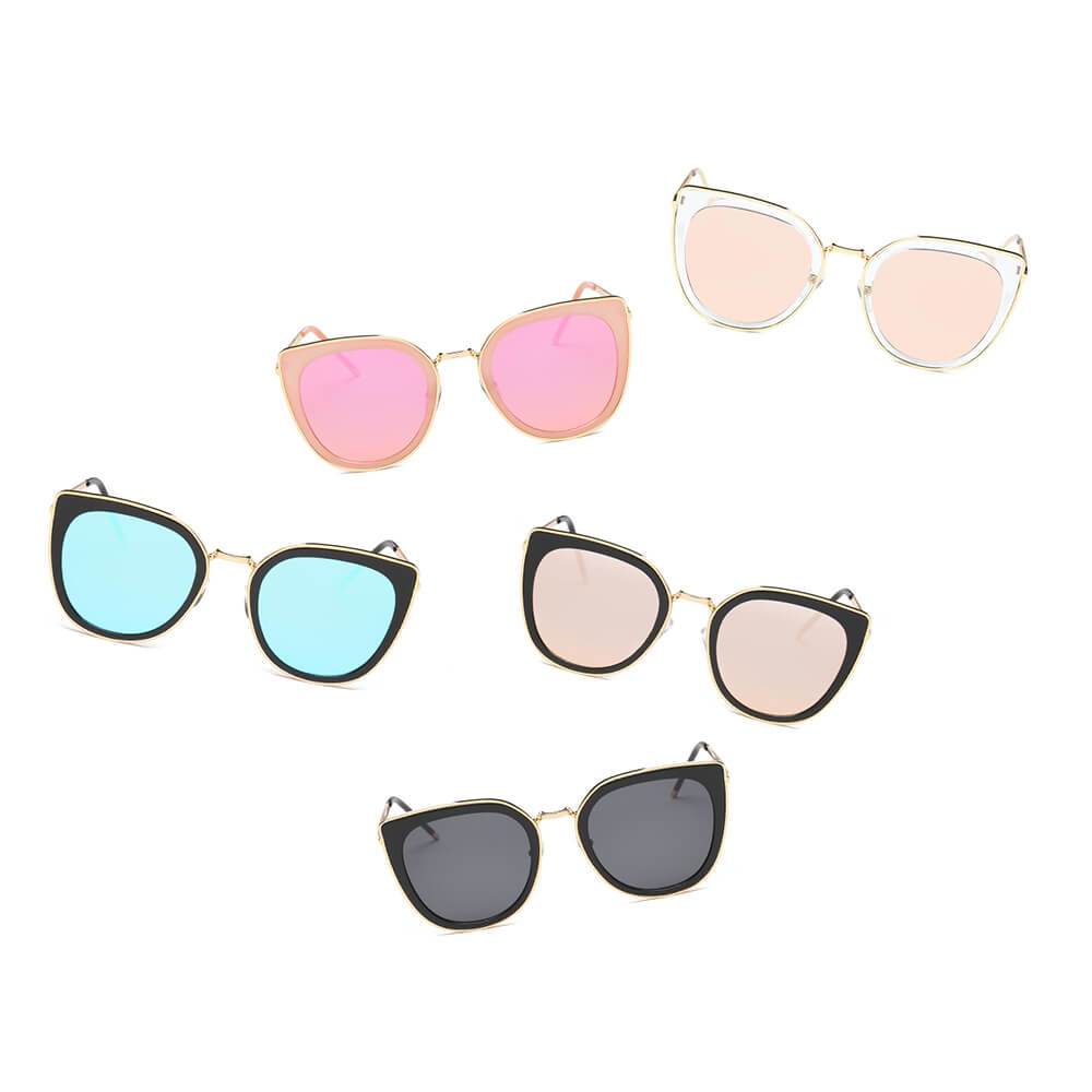 Cadott | S2002 - Classic Retro Vintage Cat Eye Sunglasses for Women - 5 COLORS -