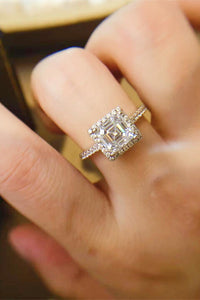 Thumbnail for 2 Carat Moissanite 925 Sterling Silver Ring