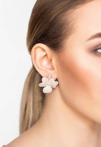 Thumbnail for LATELITA - Flower Large Stud Earrings Rose Gold -