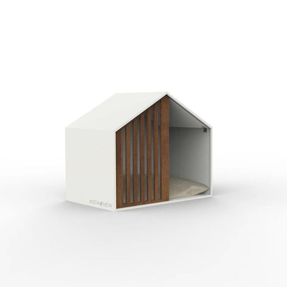 Instachew - ENKEL PET HOUSE (Black & White), Modern Design, DOG BED, SHED - 2 COLORS -