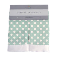 Thumbnail for Newcastle - Jade Polka Dot Cotton Muslin Security Baby Blankie -