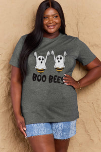 Thumbnail for Simply Love Full Size BOO BEES Graphic Cotton T-Shirt - T - 3 COLORS -