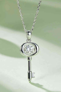 Thumbnail for Adored Moissanite Key Pendant Necklace