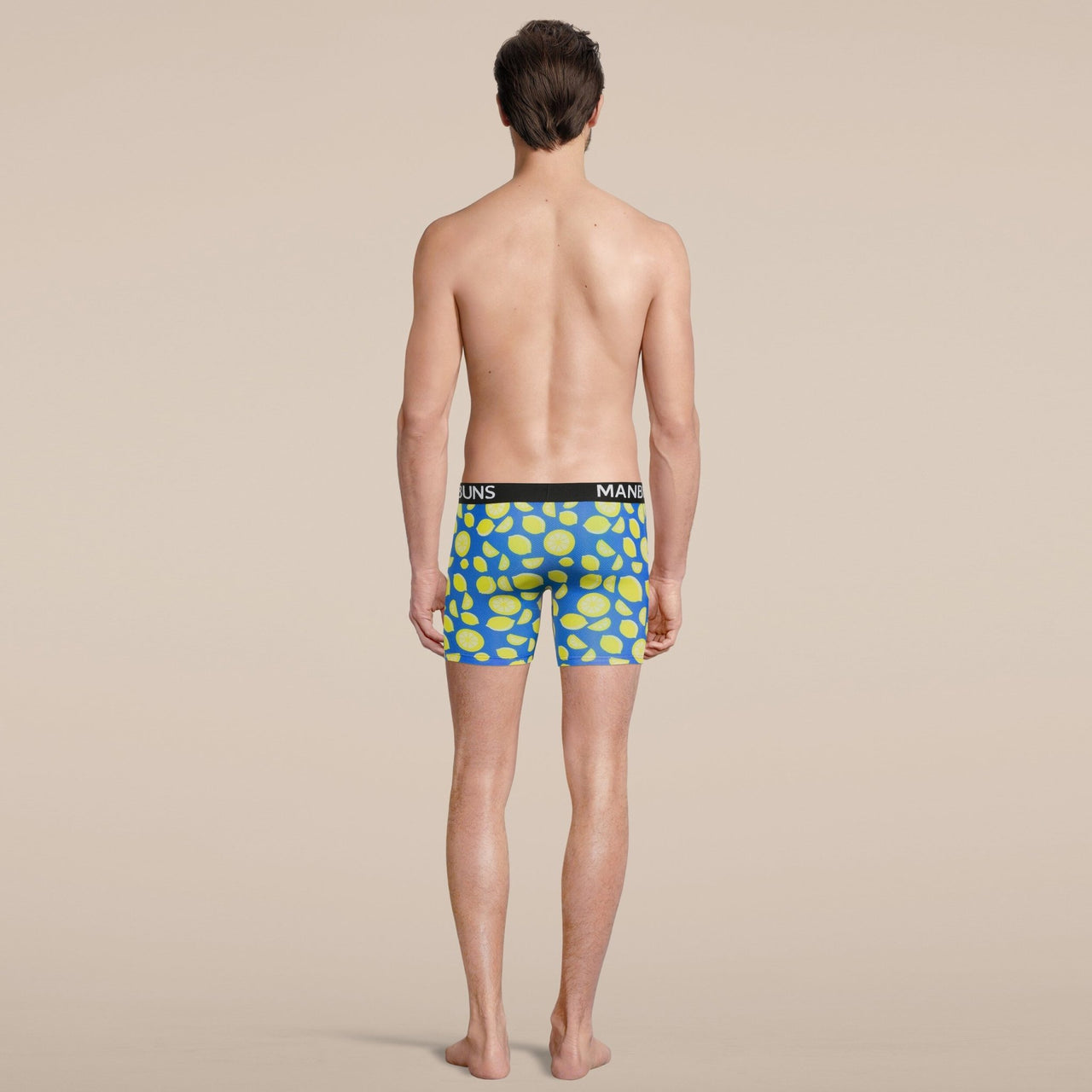 Men's Lemon Boxer Brief Underwear -