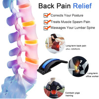 Thumbnail for Savoy - Back Stretcher for Lower Back Pain Relief, Multi-Level Lumbar Support Stretcher - Spinal Back Massager - 1 COLOR -