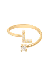 Thumbnail for Initial Ring Gold L -