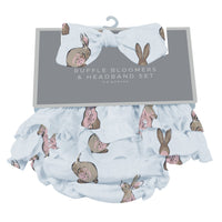 Thumbnail for Newcastle - Powder Pink Bunnies Ruffle Bloomers and Headband Set - 1 COLOR -