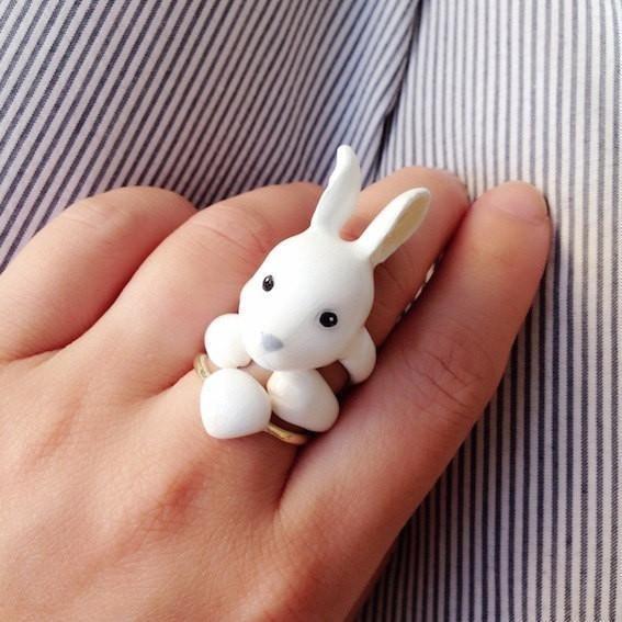 Mary Lou Store - ADJUSTABLE Rabbit Ring - 3 PCS. -