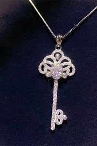 Thumbnail for 1 Carat Moissanite Key Pendant Necklace