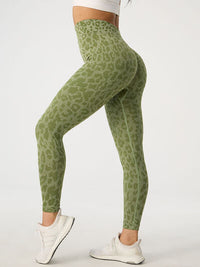 Thumbnail for Leopard High Waist Active Leggings - T - 4 COLORS -