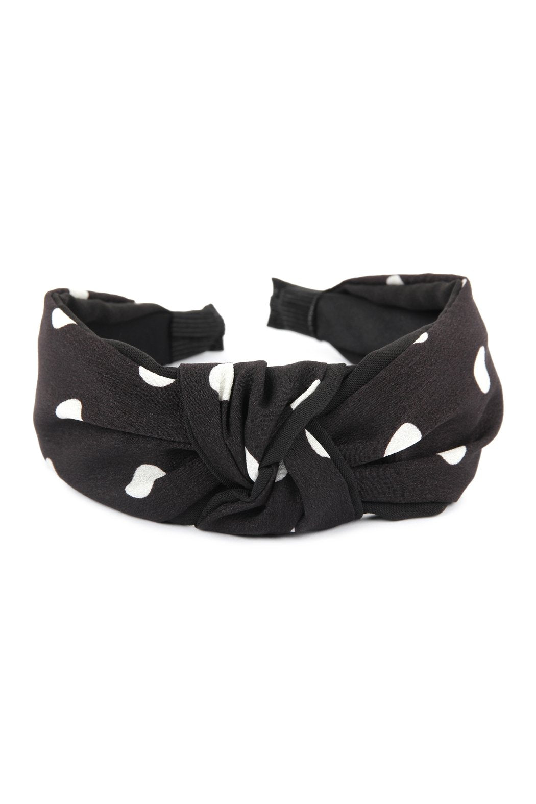 Riah Fashion - Polka Dots Tied Hair Band - 6 COLORS