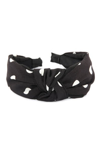 Thumbnail for Riah Fashion - Polka Dots Tied Hair Band - 6 COLORS