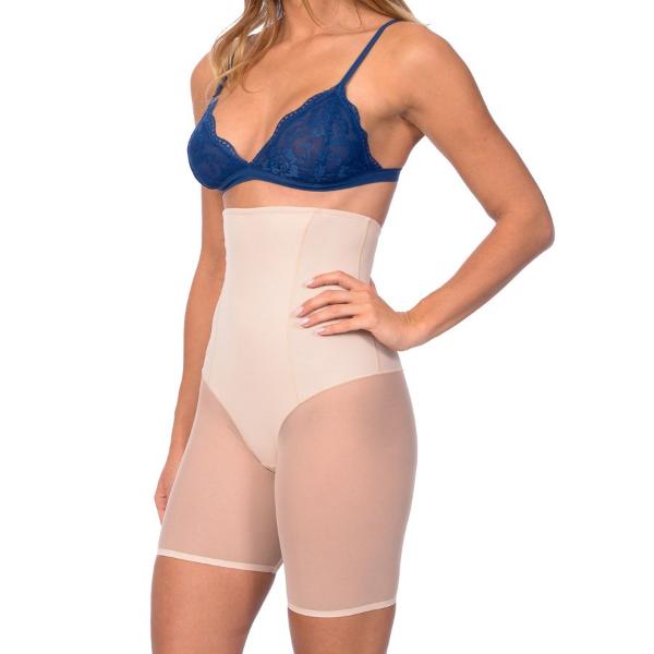 Extra Hi Waist Shaper With Targeted Double Front Panel for Smooth Shaping Nude -