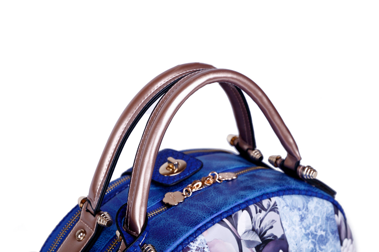 BRANGIO ITALY - Blossomz Dome Top Handle Bag - 3 COLORS -