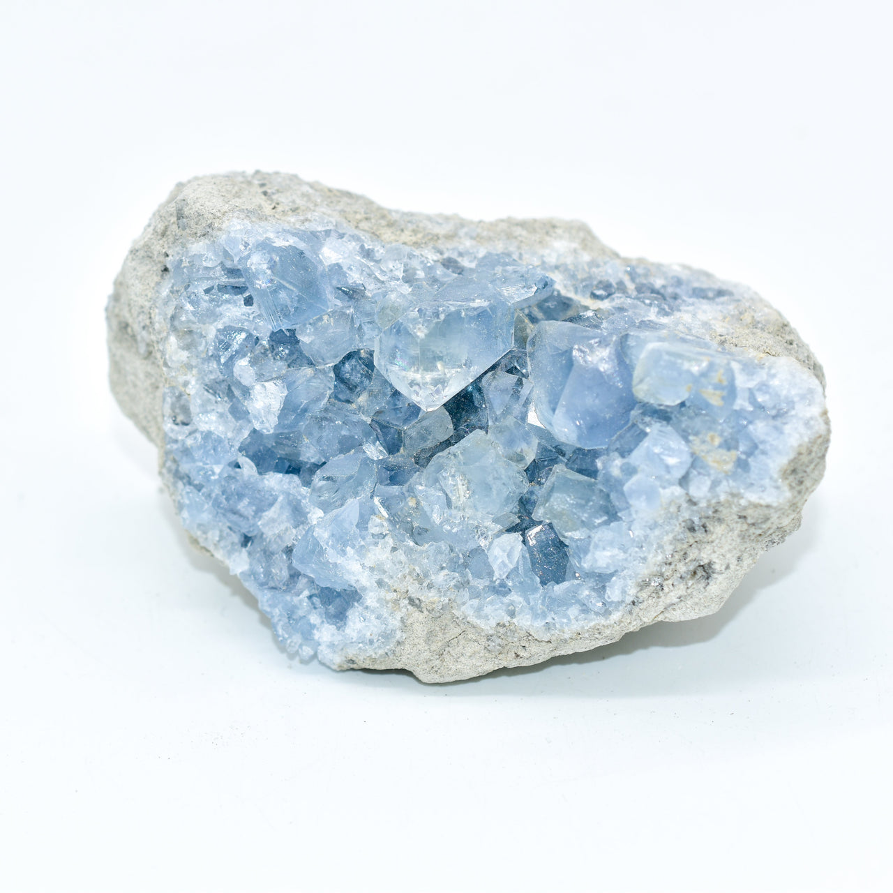 Whyte Quartz - Grade a Celestite Druzy Clusters - 7 WEIGHTS -