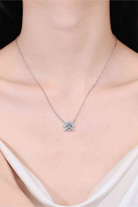 Thumbnail for Moissanite Rhodium-Plated Necklace