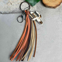 Thumbnail for Cactus Keychain with Tassel - 8.7