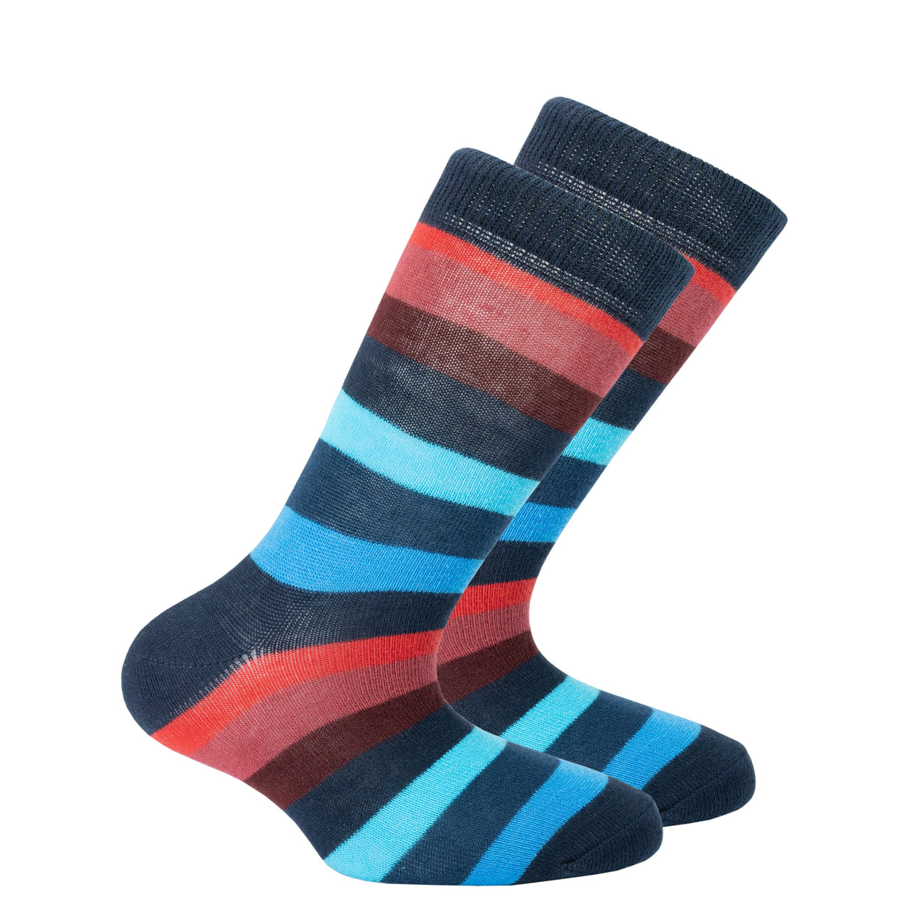 Kids Black Grape Stripe Socks - 1 COLOR -