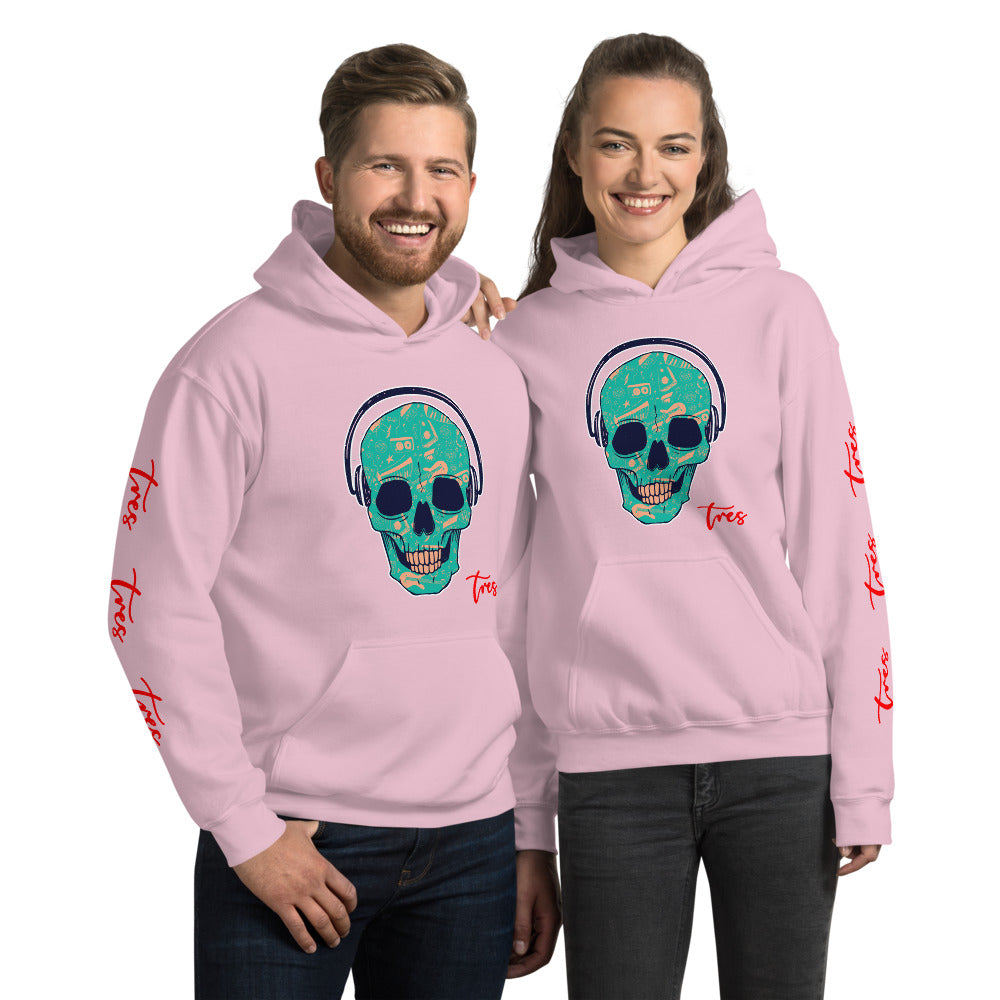 Tres Palma - "DJ Skull" - Unisex Hoodie - 11 COLORS -