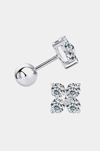 Thumbnail for Moissanite 925 Sterling Silver Four-Leaf Clover Shape Earrings