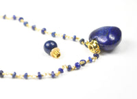 Thumbnail for Gena Myint - Lapis Lazuli Heart Necklace -