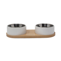 Thumbnail for Instachew -  Puresteel Double Pet Bowl, Food Bowl for Cats, Dogs -