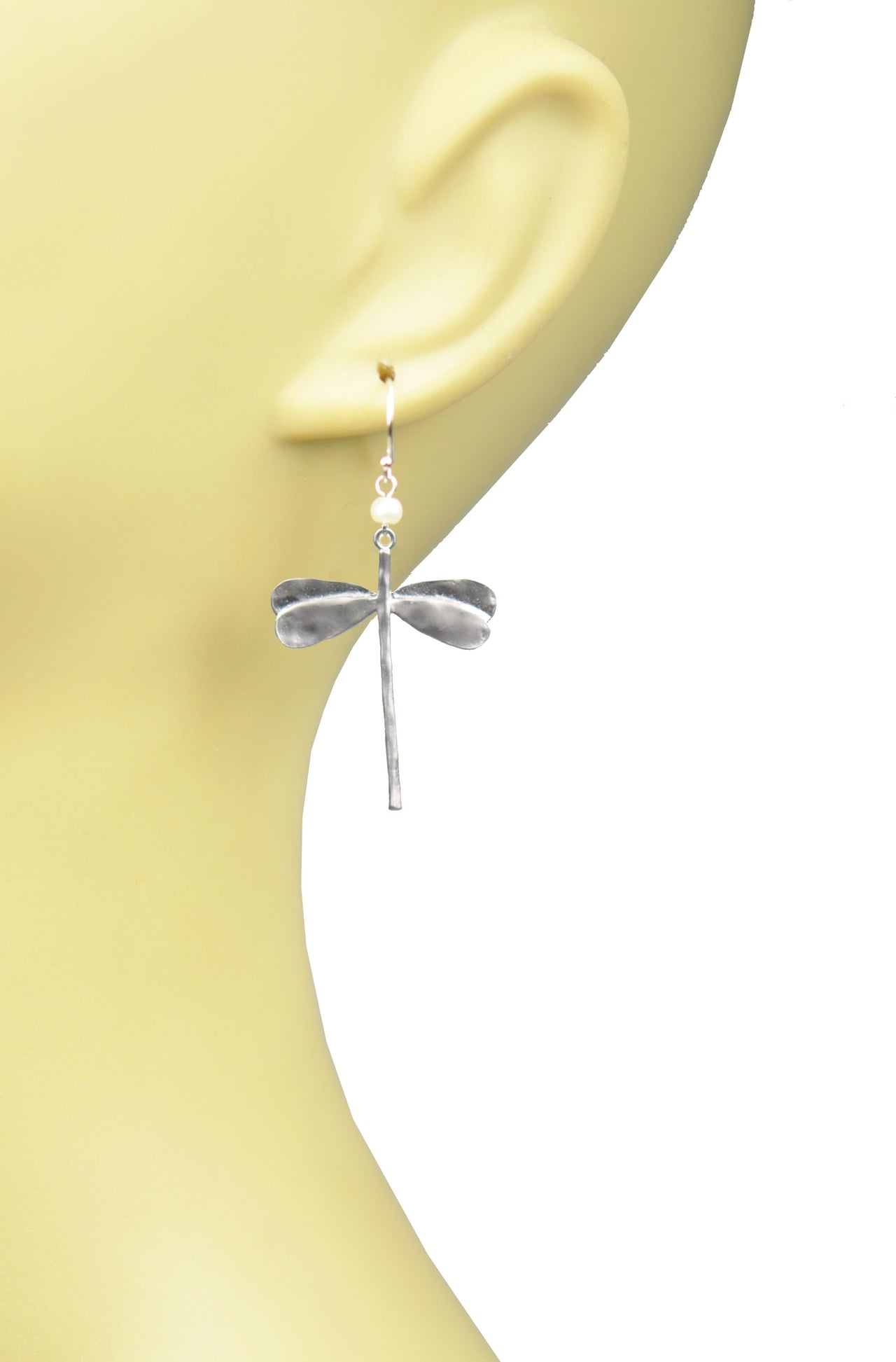 Gena Myint - Dragonfly Pearl Earrings -