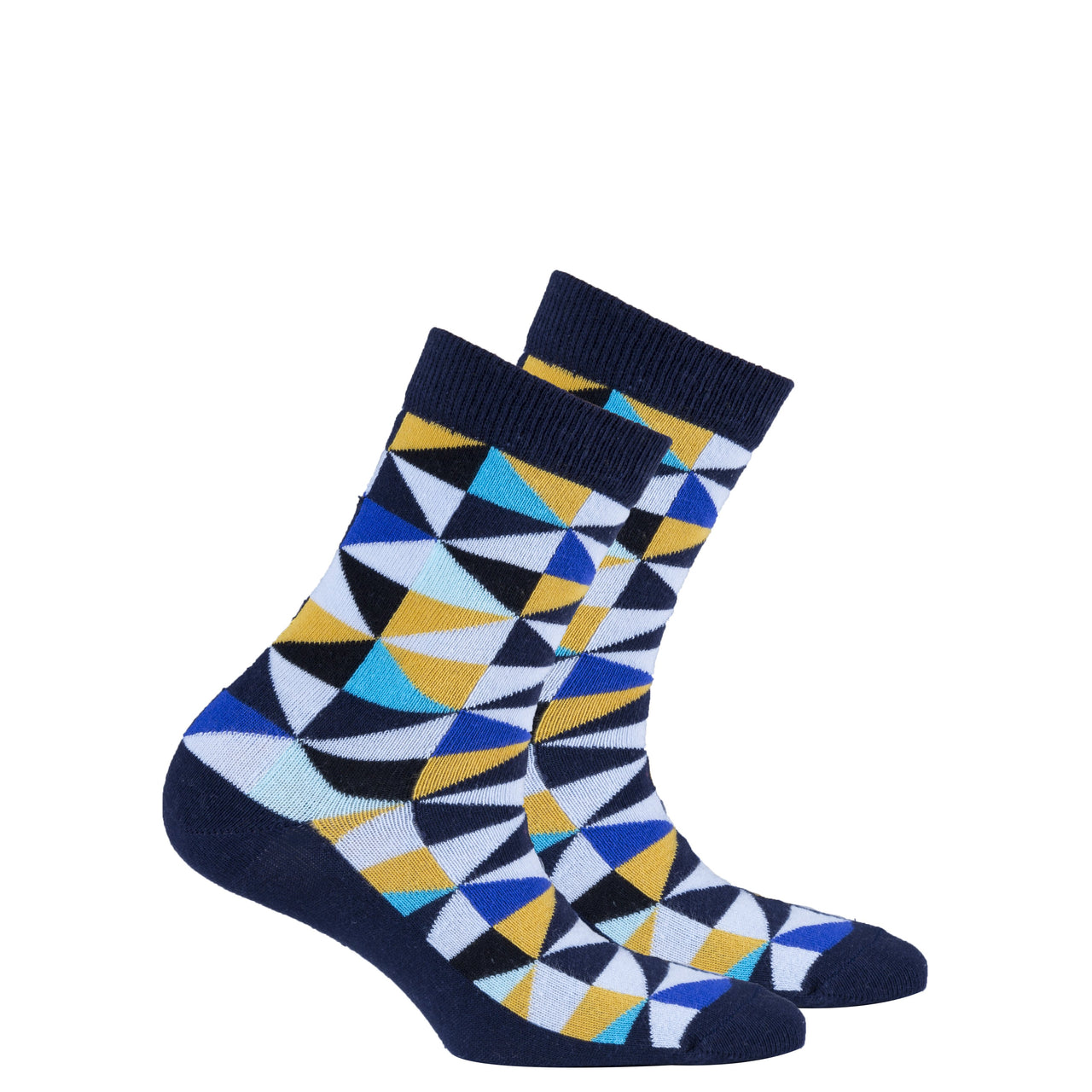 Kids Navy Triangle Socks - 1 COLOR -