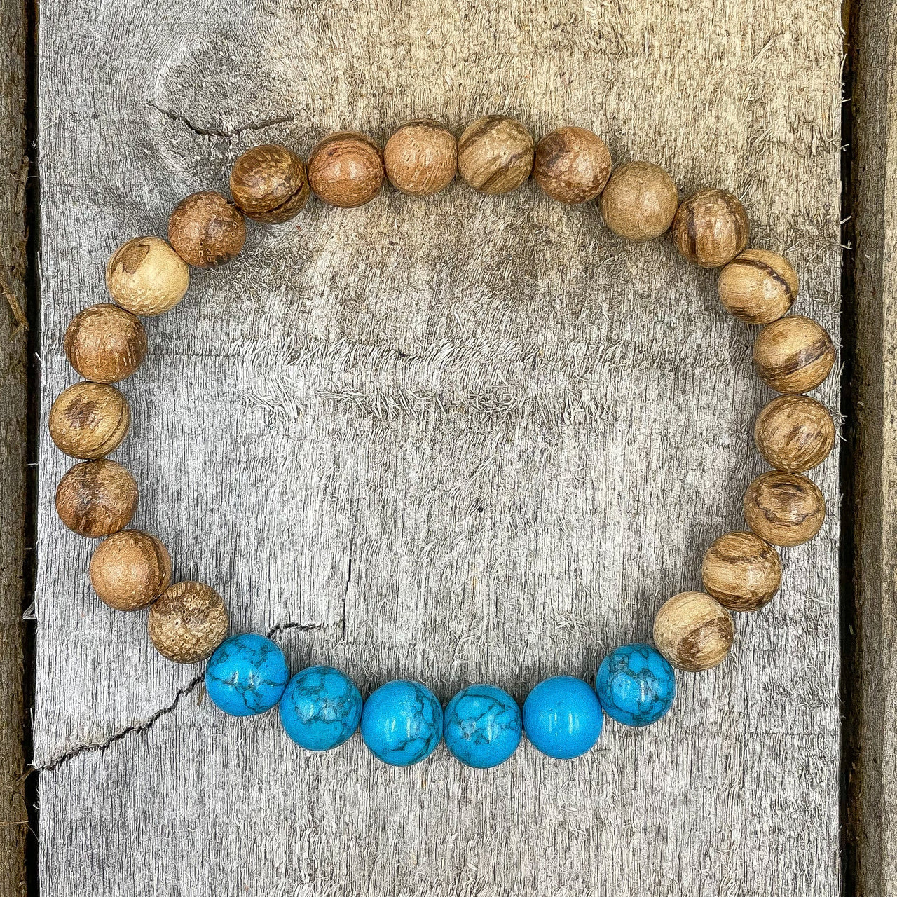 Grove - Turquoise Howlite & Light Sandalwood -