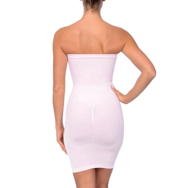 Seamless Strapless Full Body Slip Pale Pink -