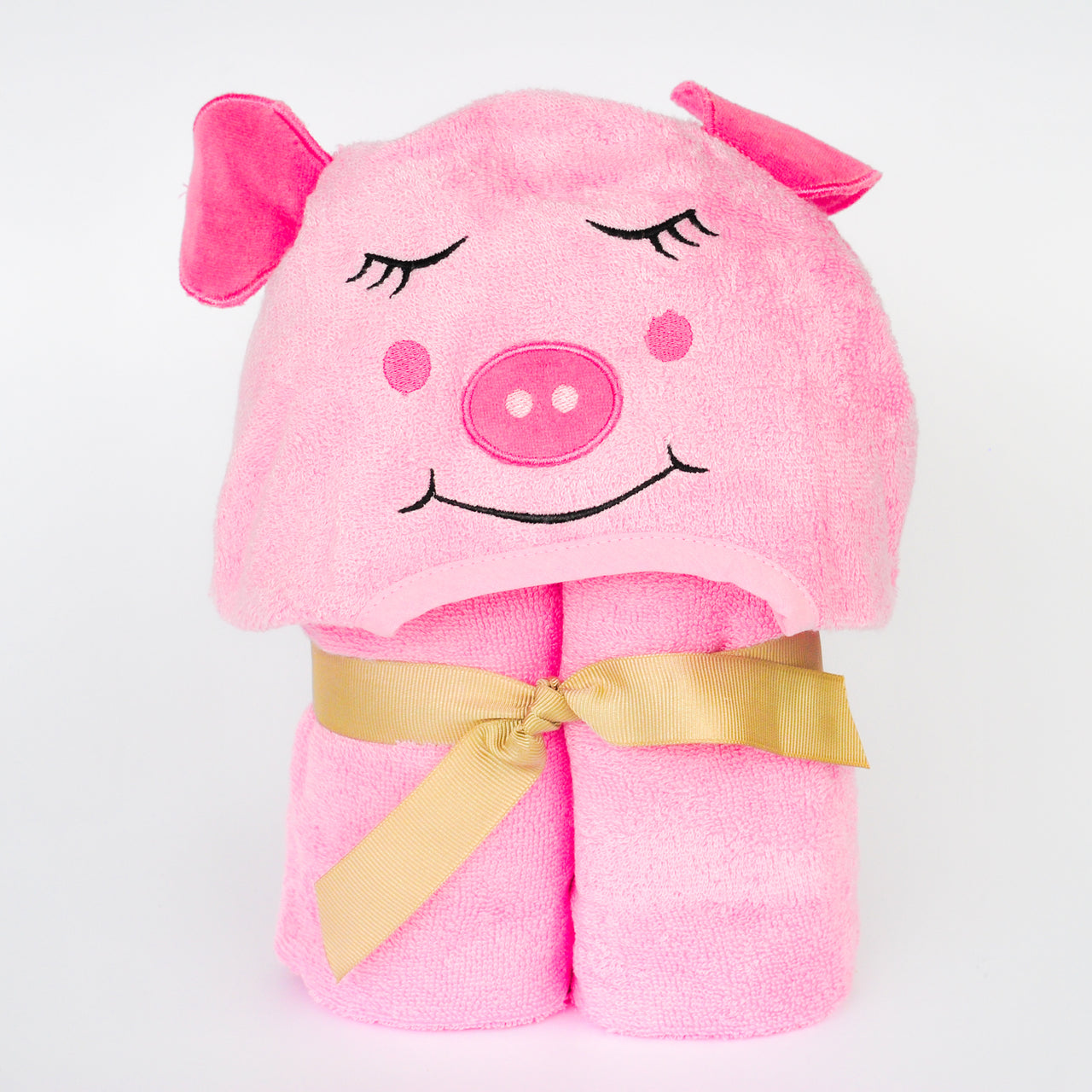 Little Ashkim - Bamboo Rayon Piggy Hooded Turkish Towel: Little Kid -