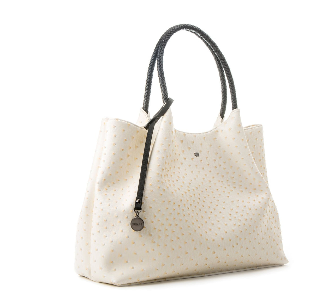 GUNAS NEW YORK - Naomi - White Vegan Leather Tote Bag - 1 COLOR -