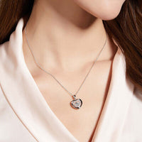 Thumbnail for Moissanite 925 Sterling Silver Heart Necklace