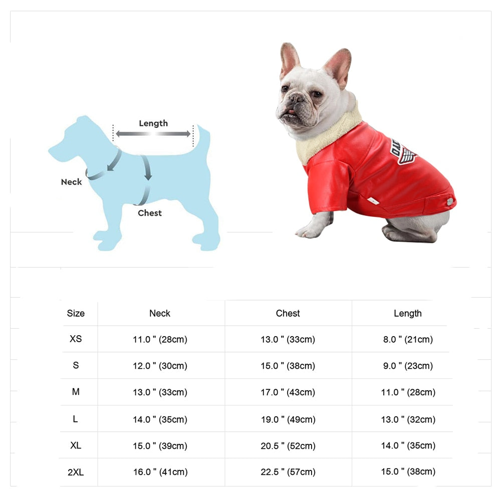 Dog Leather & Other styles Jacket / Coats - Warm Winter Pet Clothing Outfit - [23 DAY DELIVERY] - 6 SIZES / 7 STYLES / COLORS -