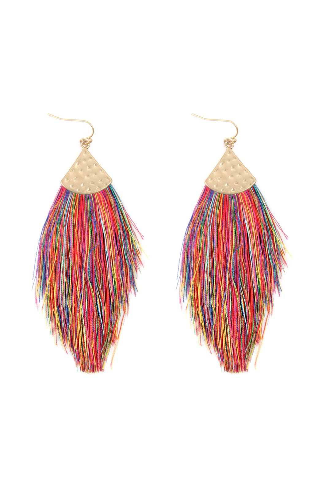 Thread Tassel Drop Earrings - 15 COLORS -