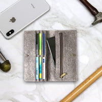 Thumbnail for IKON SWEDEN - Coconut Leather Slim Wallet - Dark Grey - 1 COLOR -