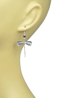 Thumbnail for Gena Myint - Dragonfly Lapis Lazuli Earrings -