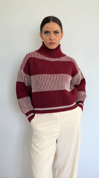 Thumbnail for Antoniaerre - Italy - High Neck Knitwear in Merino Wool - SATURNO - 2 COLORS -