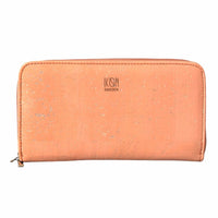 Thumbnail for IKON SWEDEN - Cork Leather Zip Wallet - Salmon - 1 COLOR -